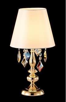 Настольная лампа 25 см, Crystal Lux MERCEDES LG1 GOLD/COLOR Золото