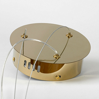 Люстра подвесная 40*35/150 см, LED 7W 4000K Lussole LSP-7209 блестящее золото