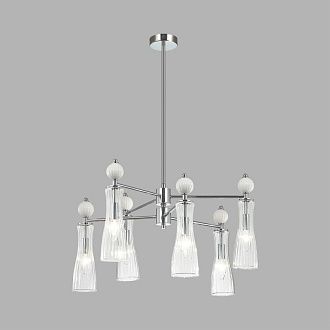Люстра *65*88-88 см, 6*E14*40W, Lumion Emily LUM8268/6, хром; белый