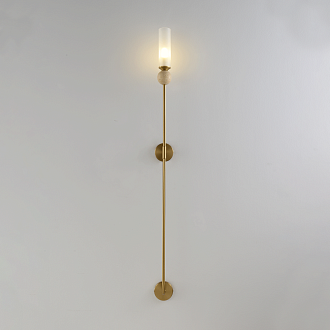Бра *6*115- см, 1*E14*60W, Crystal Lux Simply SIMPLY AP1.2 BRASS, Латунь