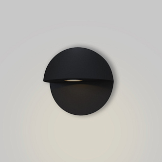 Уличный настенный светодиодный светильник Maytoni Mezzo O033WL-L7B3K, 7W LED, 3000K, черный