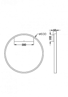 Светильник 60 см, 37W, 3000K, Maytoni MOD058WL-L35W3K, белый