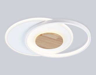 Светильник светодиодный потолочный 46*36,5*4,5- см, **W, 3000-6000K, Ambrella Light Comfort FL4788, белый, дерево