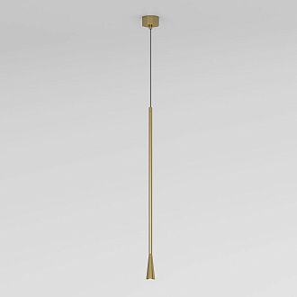Подвесной акцентный светильник 6*6*140 см, LED, 7W, 3000K, Elektrostandard Vist 50312 LED, латунь