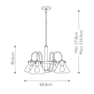 Люстра Hinkely Lighting, Арт. HK-CONGRESS4-A-BC