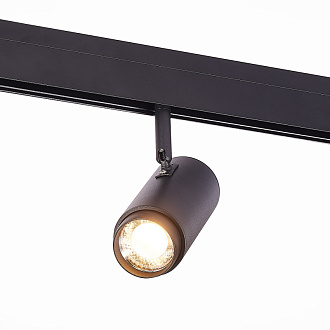 Магнитный трековый светильник ZOOM 14*6 см, 6W, 3000K ST LUCE SKYLINE 48 ST357.436.06 Черный