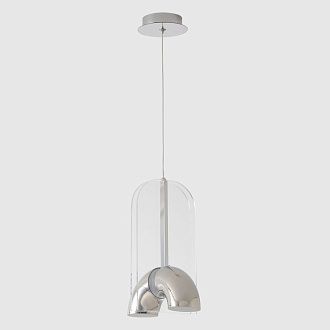 Светильник подвесной 19,5*13,5*25,5-228,6 см, *LED*12W, 4000K, Crystal Lux Element ELEMENT SP12W LED CHROME, Хром