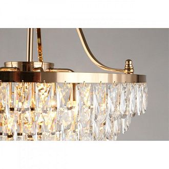 Каскадная люстра 70*95-180 см, 13*E14, 40W, Aployt Gerta APL.725.13.13, золотой
