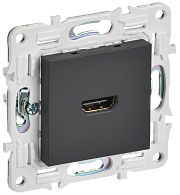 SKANDY Розетка HDMI SK-H01G граф. IEK, SK-H10-K53