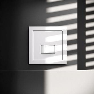 Датчик движения встраиваемый Voltum S70, белый матовый пластик Soft touch VLS070502