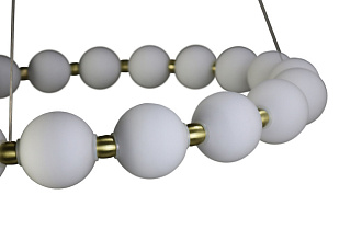 Подвесная люстра 73*120 см, LED 100W, 4000K, 7500Lm, 20 м2 Zortes Kranz ZRS.1585.21, латунный