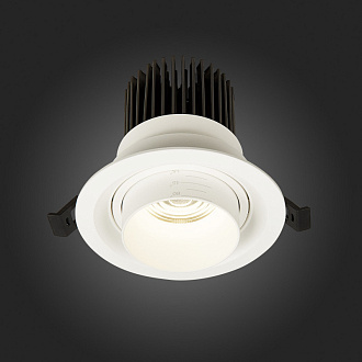 Встраиваемый светильник Zoom 12 см, 12W 4000K ST LUCE Встраиваемые светильники ST701.548.12 Белый, вр 9,5 см