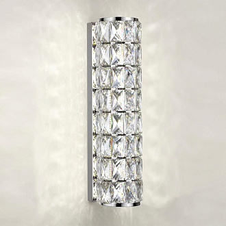 Бра 11,5*11*42 см, 1 LED*8W, 4000 К, Odeon Light Panta, хром 4927/8WL