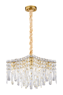 Люстра L500 x W470 x H410, мм, 8*40W (320W), PLATING BRASS+CLEAR (Латунь + Прозрачный Хрусталь) NewRgy 5611P/8A PLATING BRASS+CLEAR