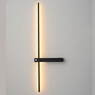 Настенный светильник 70 см, 6W, 3000-6000K, Crystal Lux CLT 077W700 BL, черный