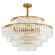 Подвесная люстра 100 см, Gerhort G21073/18GD+CL, золото