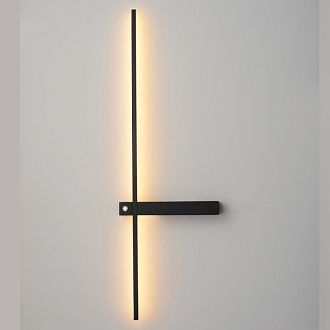 Настенный светильник 70 см, 6W, 3000-6000K, Crystal Lux CLT 077W700 BL, черный
