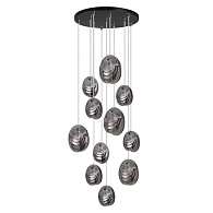 Люстра каскадная 53*53*144 см, 11 G9*40W, 20 м2 Odeon Light Mussels 5038/11, черный