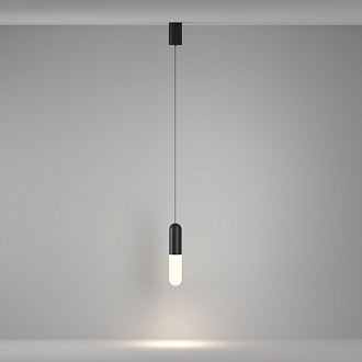 Подвесной светильник 6*6*30 см, LED, 12W, 3000К, Maytoni Technical Mist P101PL-L300-12W3K-B черный