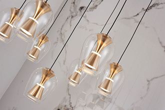 Светильник YD606-6+1, D490/80*100 LED, 50W, K, Alva Donna, Черный