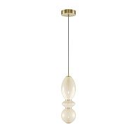 Подвесной светильник 12*54-344 см, *LED*12W, 3000K, Maytoni Brosche MOD362PL-L10BG3K, Латунь