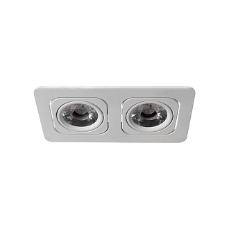 Встраиваемый светильник 18*9*7 см, 2*LED*12W 4000K LOFT IT Screen 10328/2A White белый, вр 15,5*8,5 см