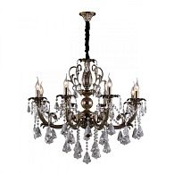 Подвесная люстра 80*150 см, 8*E14, 60W, Omnilux Omnilux 777 OML-77733-08, бронзовый