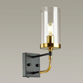 Настенное бра Odeon Light Novas 4816/1W, черный-золото