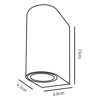 Уличный светильник Arte Lamp A3102AL-2WH белый