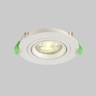 Встраиваемый светильник 10 см, Crystal Lux CLT 001C1 WH V2, белый, вр 8 см