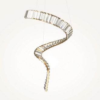 Подвесной светильник 45*45*374 см, LED, 48W, 3000К, Maytoni Krone P097PL-L48BS3K латунный