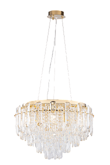 Люстра  500*330-1300, 9*E14, 40W Sfera Sveta Хрусталь (Эконом) 1002R-500*H330 GD, Золото