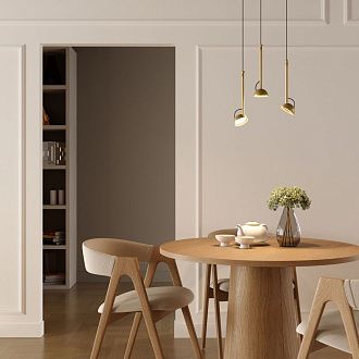 Подвесной акцентный светильник 6*6*133 см, LED, 7W, 4000K, Elektrostandard Join 50313 LED, латунь