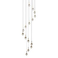 Подвес 46*46*190 см, 15*LED*37W, 3000K Gerhort G52143/15BRS RNB, Бронза