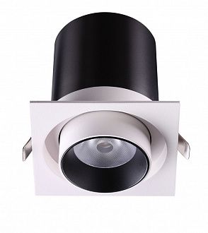 Встраиваемый LED светильник Novotech Lanza 358082 черный, вр 9,5 см