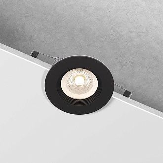 Светильник встраиваемый 8 см, Elektrostandard City 25060/01 GU10, черный, вр 6,5 см