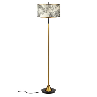 Торшер 38*38*157,5 см, 2 Е27*10W, Odeon Light Bergi, античная бронза 5064/2F