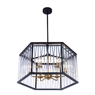 Подвесная люстра  65*103 см, 6*E14 золото Vele Luce Merluzzo VL1482L06
