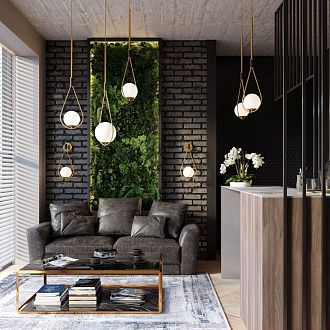Светильник подвесной 26 см Odeon Light Flari 4810/1A, черный-золото