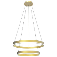 Каскадная люстра 60*120 см, LED, 165W, белый (регулируемый) Lightstar Rotonda 736422, золотой