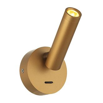 Светильник 11 см, 3W, 3000K, Citilux DEKART CL704102, золото