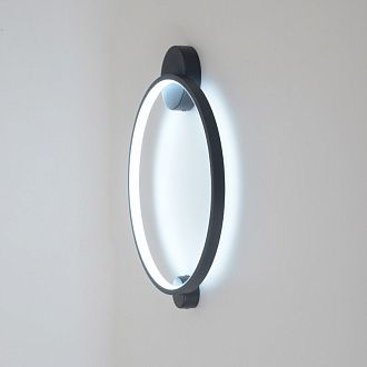 Настенный светильник 48 см, 18W, 3000-6000K, Crystal Lux REAL AP18W LED BLACK, черный