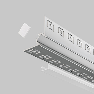 Алюминиевый профиль  Встраиваемый 2000*50*22 мм для светодиодной ленты Maytoni Led strip Серебро ALM-5022-S-2M