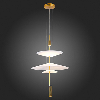 Люстра подвесная 50 см, 15W 3000K ST LUCE ISOLA SL6101.213.01 Золотистый