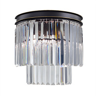 Настенный светильник Citilux Мартин CL332321,  черный,  прозрачный хрусталь