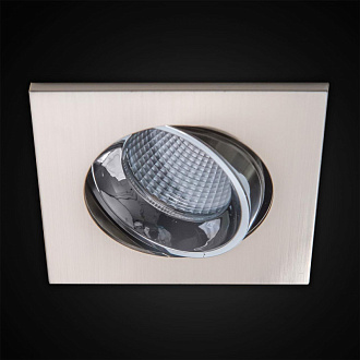 Встраиваемый светильник 9 см, 7W, 3500К Citilux Альфа CLD001KNW5, матовый хром, вр 8 см