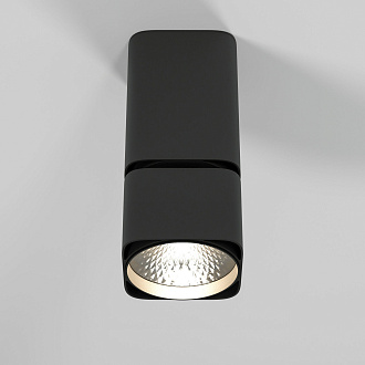Точечный светильник LED 10W, 4000 К, 13,7*5,5*5,5 см, черный, Elektrostandard Cubus 25043/LED