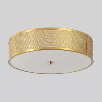 Светильник потолочный *40*10- см, *LED*32W, 3000-6000K, Crystal Lux Button BUTTON PL32W LED, Латунь