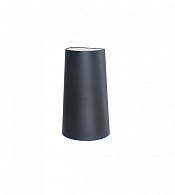 Уличный светильник Favourite Elongatur 2682-2W, D55*W90*H160, каркас черного цвета, стеклянный рассеиватель белого цвета, два источника света, степень пылевлагозащищенности IP54