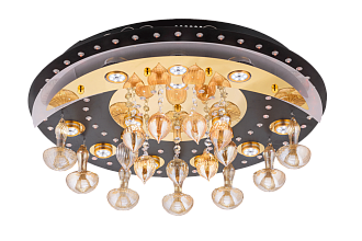 Люстра Ø600 x H180, мм, 3W, BK+GD MIX Sfera Sveta 8273/12 BK+GD MIX